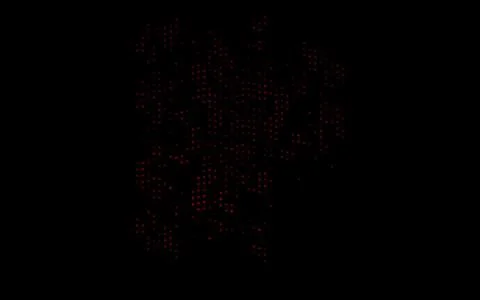 Dark Purple vector background with bubbles. Illustrazione stock