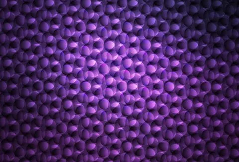 Dark Purple vector background with bubbles. Stock Illustration