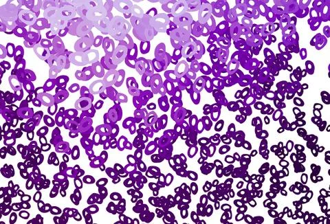 Dark Purple vector background with bubbles. Stock Illustration
