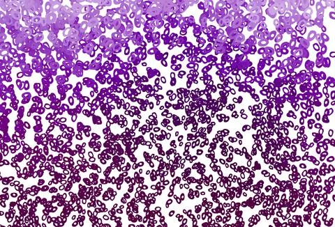 Dark Purple vector background with bubbles. Illustrazione stock