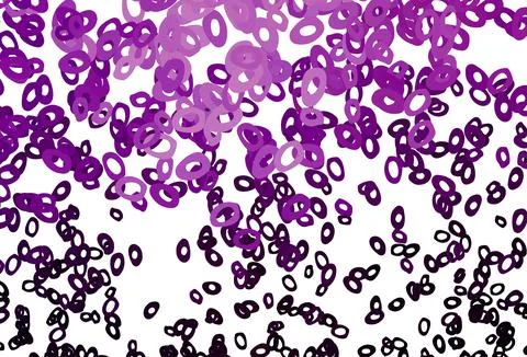 Dark Purple vector background with bubbles. Stock Illustration