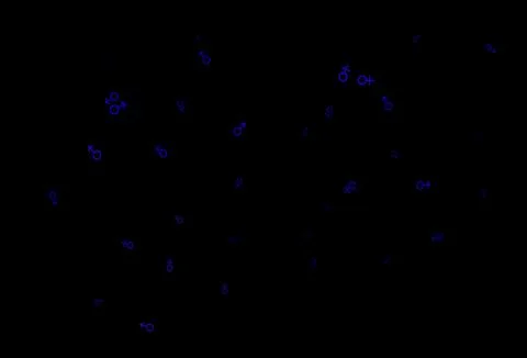 Dark purple vector background with gender symbols. イラスト素材