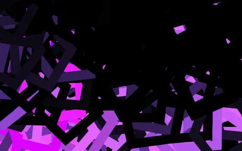 Dark Purple vector background with hexagons. Stock Illustration