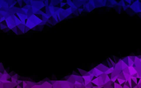 Dark Purple vector blurry triangle pattern. Illustrazione stock