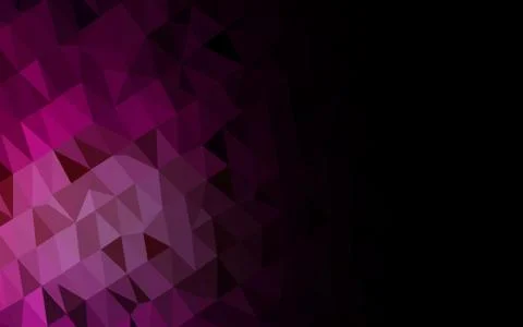 Dark Purple vector blurry triangle template. Stock Illustration