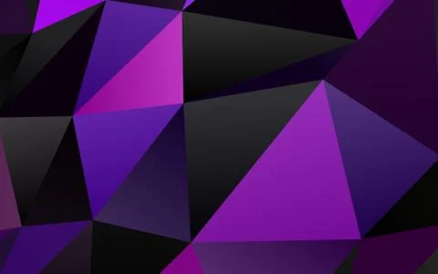 Dark Purple vector blurry triangle pattern. Stock Illustration