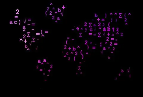Dark Purple vector cover with math elements. Illustrazione stock