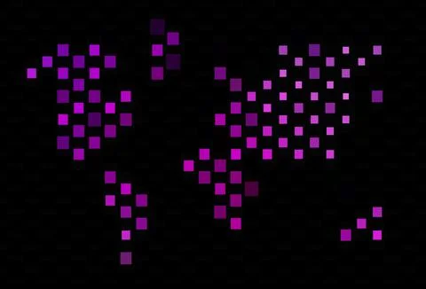 Dark Purple vector cover with polygonal style. Stock Illustration