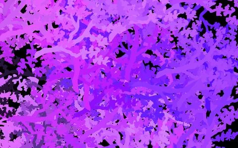 Dark Purple vector elegant pattern with trees, branches. Stock Illustration