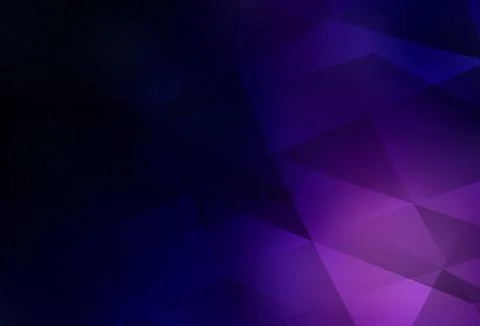 Dark Purple vector gradient triangles pattern. Illustrazione stock