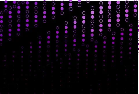 Dark Purple vector layout with circle shapes. Illustrazione stock