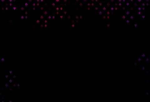 Dark Purple vector layout with elements of cards. Ilustración de archivo