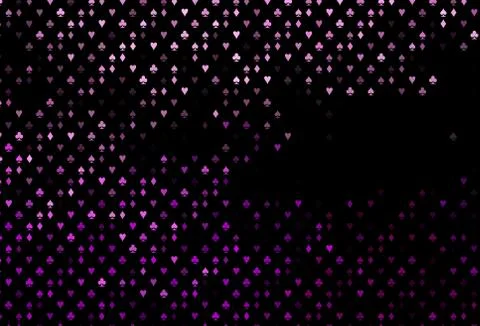 Dark Purple vector layout with elements of cards. Ilustración de archivo