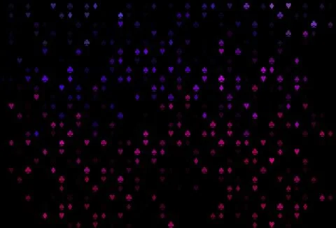 Dark Purple vector layout with elements of cards. Ilustración de archivo