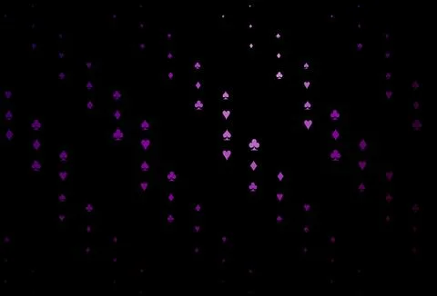 Dark Purple vector layout with elements of cards. Stock Illustration