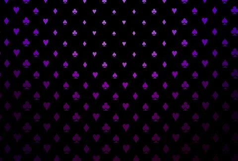 Dark purple vector layout with elements of cards. Stock Illustration