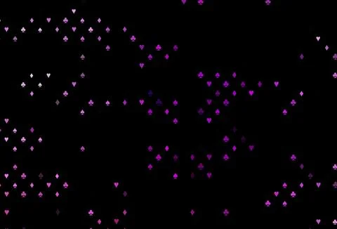Dark purple vector layout with elements of cards. Stock Illustration