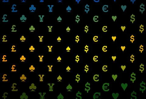 Dark purple vector layout with elements of cards. Illustrazione stock