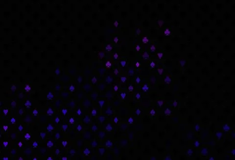 Dark purple vector layout with elements of cards. Stock Illustration