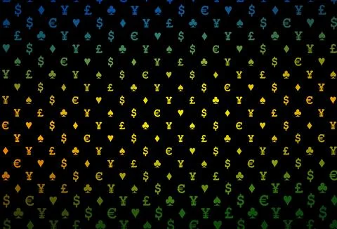 Dark purple vector layout with elements of cards. Stock Illustration