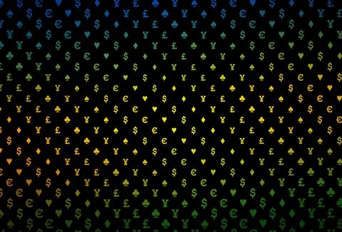 Dark purple vector layout with elements of cards. Stock Illustration