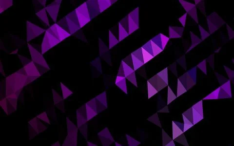 Dark Purple vector low poly cover. イラスト素材