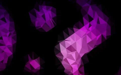 Dark Purple vector low poly cover. Illustrazione stock