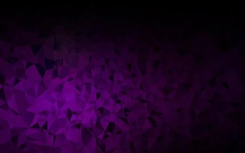 Dark Purple vector low poly cover. Stock Illustration