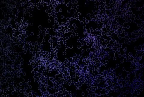 Dark Purple vector pattern with artificial intelligence network. 스톡 일러스트