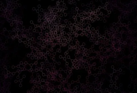 Dark Purple vector pattern with artificial intelligence network. 스톡 일러스트