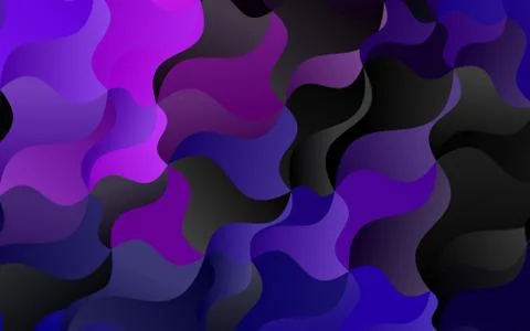 Dark Purple vector pattern with bent ribbons. 스톡 일러스트