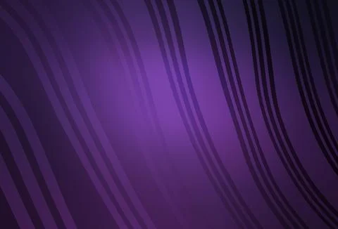 Dark Purple vector pattern with bent lines. Stock Illustration