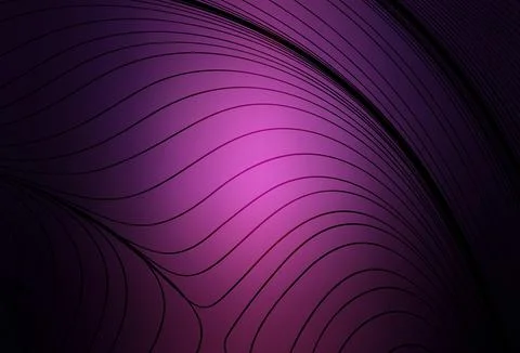 Dark Purple vector pattern with bent lines. Stock Illustration