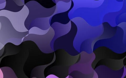 Dark Purple vector pattern with bubble shapes. 스톡 일러스트