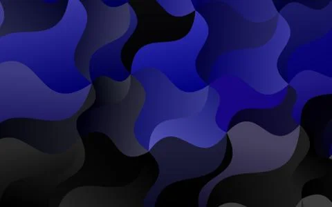 Dark Purple vector pattern with bubble shapes. Stockillustratie