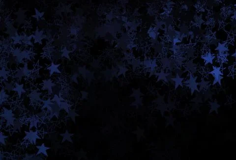 Dark Purple vector pattern with christmas snowflakes, stars. Stock Illustration