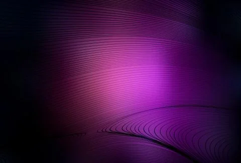 Dark Purple vector pattern with curved lines. Stock Illustration