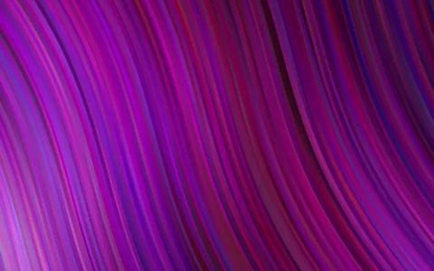 Dark Purple vector pattern with lines, ovals. Stock Illustration