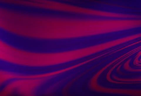 Dark Purple vector pattern with lines, ovals. Stock Illustration