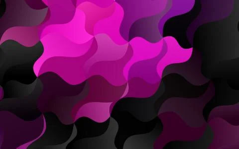 Dark Purple vector pattern with liquid shapes. 스톡 일러스트
