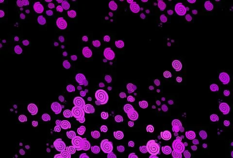 Dark Purple vector pattern with liquid shapes. 스톡 일러스트