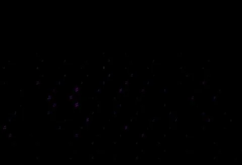 Dark Purple vector pattern with music elements. Illustrazione stock