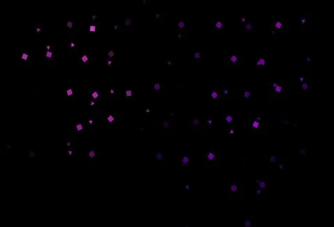 Dark Purple vector pattern in polygonal style with circles. Illustrazione stock