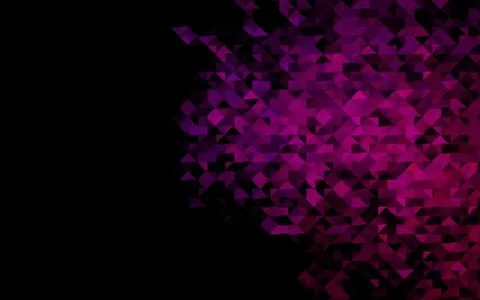Dark Purple vector pattern in polygonal style. Illustrazione stock