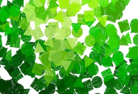 Dark  purple vector pattern in polygonal style with circles. Stockillustratie