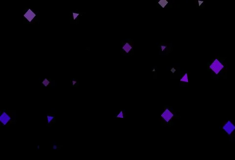 Dark purple vector pattern in polygonal style with circles. Illustrazione stock