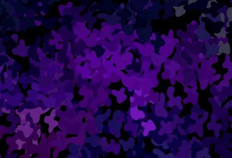 Dark Purple vector pattern with random forms. Illustrazione stock