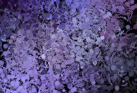 Dark Purple vector pattern with random forms. Illustrazione stock