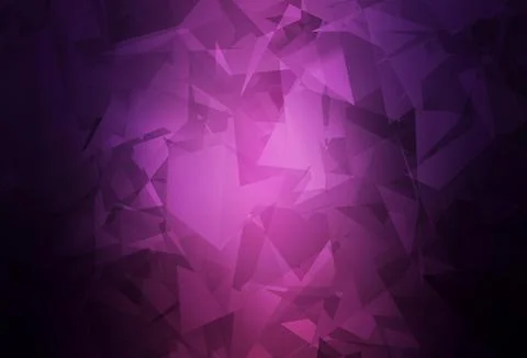Dark Purple vector pattern with random polygonals. Stock Illustration