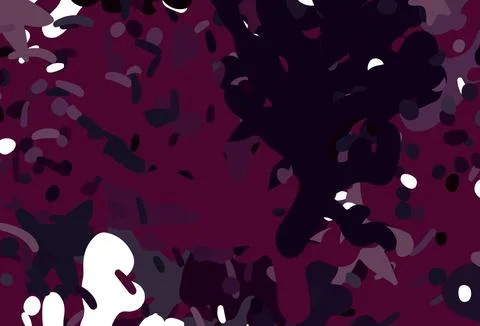 Dark Purple vector pattern with random forms. Illustrazione stock